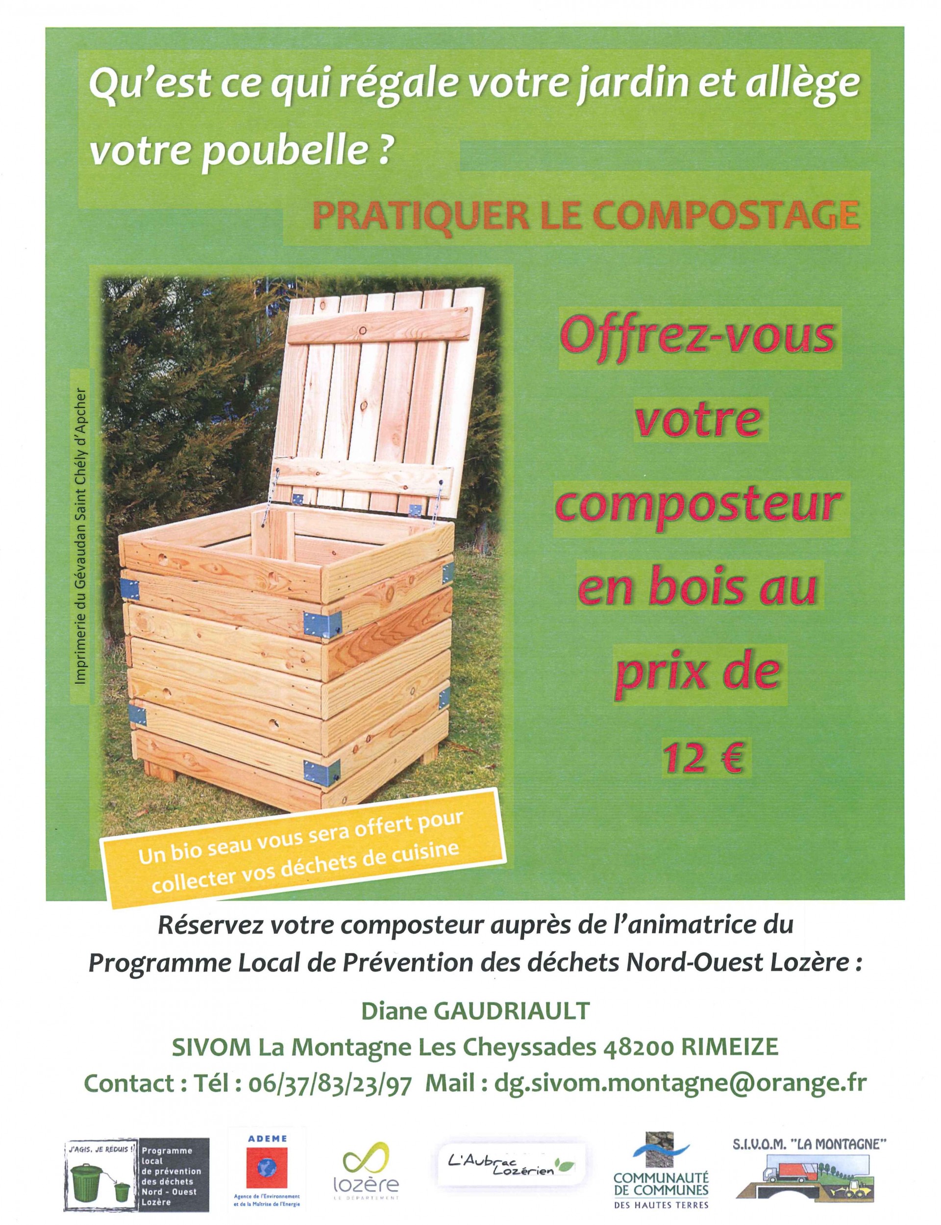 distribution de composteurs en bois